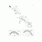 Схема узла: Крыло для Kawasaki VN1500 VN1500 Classic Tourer Fi