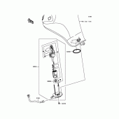 Схема вузла: Паливний насос для Kawasaki EX650 ER-6F