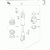 Схема вузла: Амортизатор задній для Kawasaki KL650 KLR650