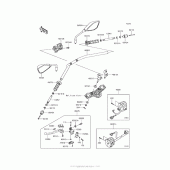 Схема узла: Руль & Пульт управления рулевой для Kawasaki ER650 Z650