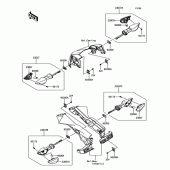 Схема узла: Сигнал поворота для Kawasaki ER650 Z650 ABS