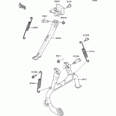 Схема вузла: Підставка для Kawasaki ZX1100 ZZ-R1100