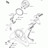 Схема вузла: Meter(s)(en500-c1) для Kawasaki EN500 Vulcan 500 LTD