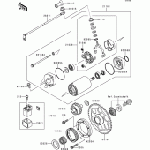 Схема узла: Starter motor для Kawasaki VN1500 VN1500 Classic