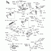 Схема вузла: Вихлопна система (1/2) для Kawasaki ZX600 Ninja ZX-6R