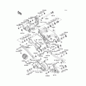 Схема вузла: Задній важіль (Маятник) для Kawasaki ZG1400 Concours 14