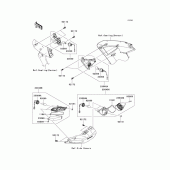 Схема вузла: Поворотники для Kawasaki ZG1400 Concours 14 ABS