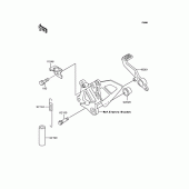 Схема вузла: Brake pedal/torque link для Kawasaki ZX750 Ninja ZX-7R