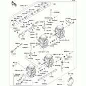 Схема узла: Карбюратор(1/3) для Kawasaki ZX400 ZXR400