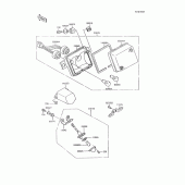 Схема вузла: Taillight(s) для Kawasaki ZX600 GPX600R