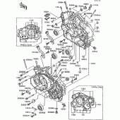 Схема вузла: Картер двигуна (1/2) для Kawasaki VN1500 VN-15
