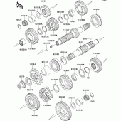 Схема вузла: Трансмісія для Kawasaki EJ650 W650