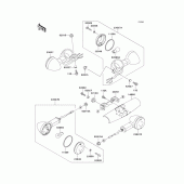 Схема узла: Поворотники для Kawasaki VN1500 Vulcan 1500 Classic