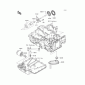 Схема вузла: Масляний насос & Масляний фільтр для Kawasaki ZX1400 Ninja ZX-14