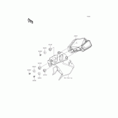 Схема вузла: Панель приладів для Kawasaki ER250 Z250