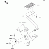 Схема вузла: Лапка гальма для Kawasaki VN800 Vulcan 800 Drifter