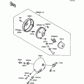 Схема узла: Head lamp для Kawasaki VN1500 VN-15 SE