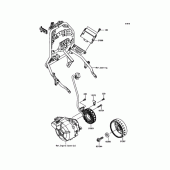 Схема вузла: Генератор та РР для Kawasaki KLE250 Versys-X 250 ABS