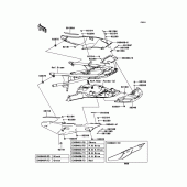 Схема вузла: Side Covers для Kawasaki ZG1400 1400GTR ABS