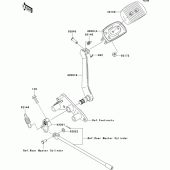 Схема узла: Лапка тормоза для Kawasaki VN2000 VN2000 Classic