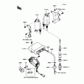 Схема вузла: Котушка запалювання для Kawasaki ZG1200 Voyager XII