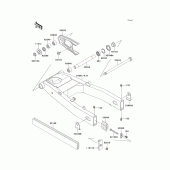 Схема вузла: Задній важіль (Маятник) для Kawasaki ZX600 Ninja ZX-6