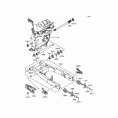 Схема узла: Задний рычаг (Маятник) для Kawasaki ZR800 Z800 ABS
