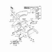 Схема узла: Обтекатель для Kawasaki ZR400 ZRX