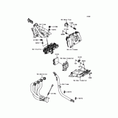 Схема узла: Система впуска для Kawasaki ZR1200 ZRX1200 DAEG