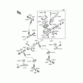 Схема узла: Передний тормозной цилиндр для Kawasaki ZR750 Zephyr