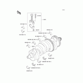 Схема узла: Коленчатый вал для Kawasaki ZX1200 Ninja ZX-12R