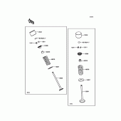 Схема узла: Клапан(ы) для Kawasaki EX300 Ninja 300 ABS