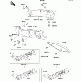 Схема вузла: Side covers/chain cover(1/2)(zx600-e2) для Kawasaki ZX600 ZZ-R600
