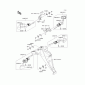 Схема узла: Поворотники для Kawasaki ZR750 Z750 ABS