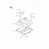 Схема узла: Клапанная крышка для Kawasaki EX500 Ninja 500R