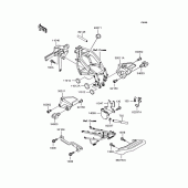 Схема вузла: Батарейний відсік для Kawasaki ZX400 ZZR400