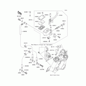 Схема вузла: Передній гальмівний циліндр Kawasaki EX650 Ninja 650