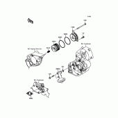 Схема узла: Масляный фильтр для Kawasaki KLX450 KLX450R