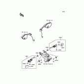 Схема вузла: Поворотники для Kawasaki ZX1000 Ninja ZX-10R ABS