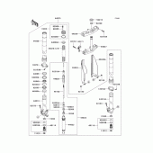 Схема вузла: Передня вилка(1/2) для Kawasaki KX125