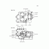 Схема вузла: Болти картера двигуна для Kawasaki EJ650 W650