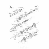 Схема узла: Трансмиссия для Kawasaki ZX1400 Ninja ZX-14R