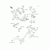 Схема узла: Батарейный отсек для Kawasaki EN500 Vulcan 500