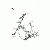 Схема вузла: Рульова колонка для Kawasaki ZR1200 ZRX1200 DAEG