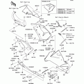Схема узла: Нижний обтекатель для Kawasaki ZX1000 Ninja ZX-10R