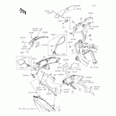 Схема вузла: Обтічник для Kawasaki EX400 Ninja 400R