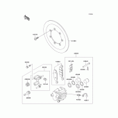Схема вузла: Front brake(e4/e5) для Kawasaki VN800 Vulcan 800 Drifter