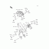 Схема узла: Крепление двигателя для Kawasaki KX250/ KX252 KX250F