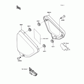 Схема вузла: Side cover для Kawasaki VN750 Vulcan 750