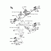 Схема узла: Подножки для Kawasaki KLZ1000 Versys 1000